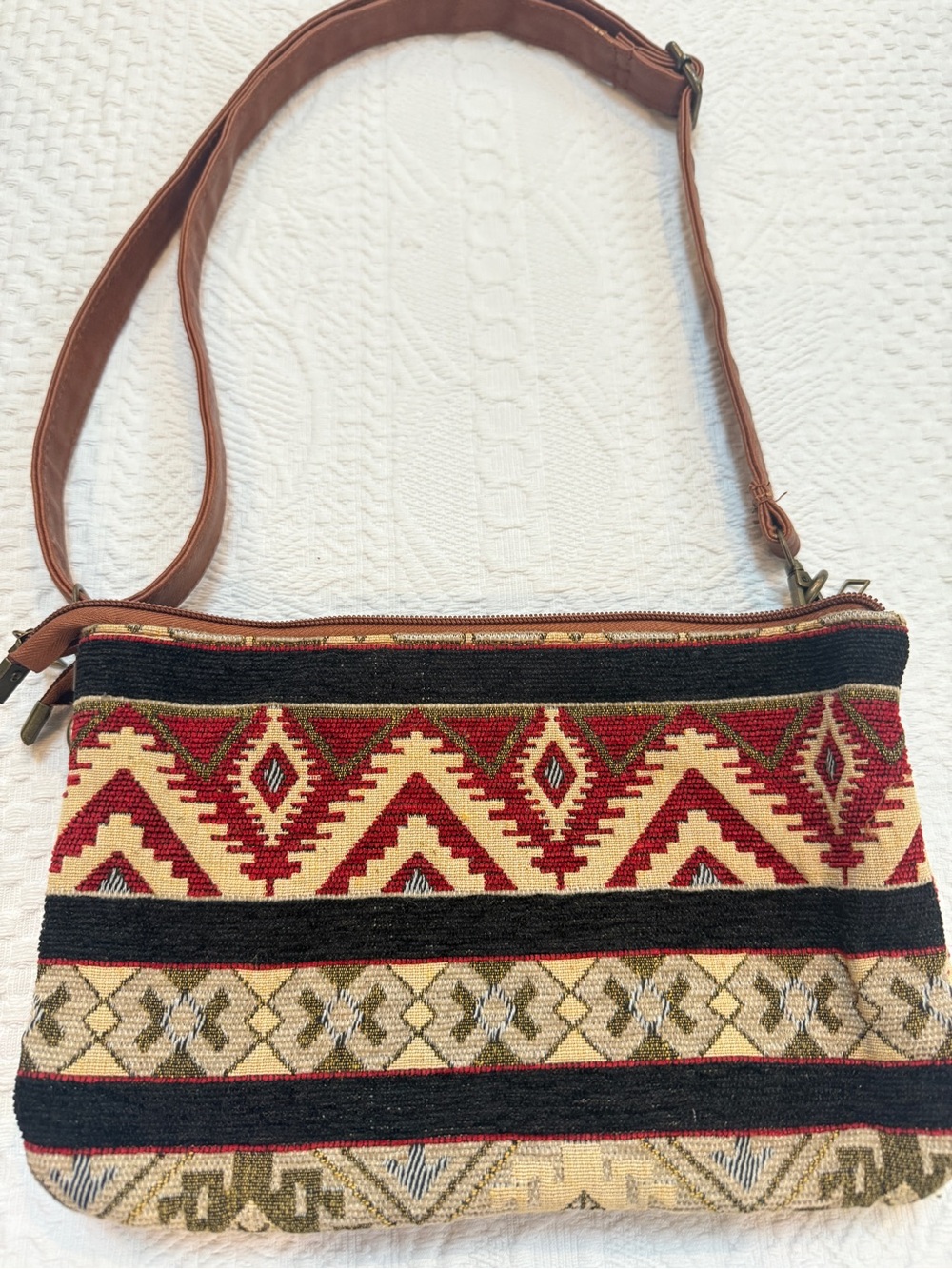 Canyon Sky Aztec Print Crossbody Southwestern Tribal Purse